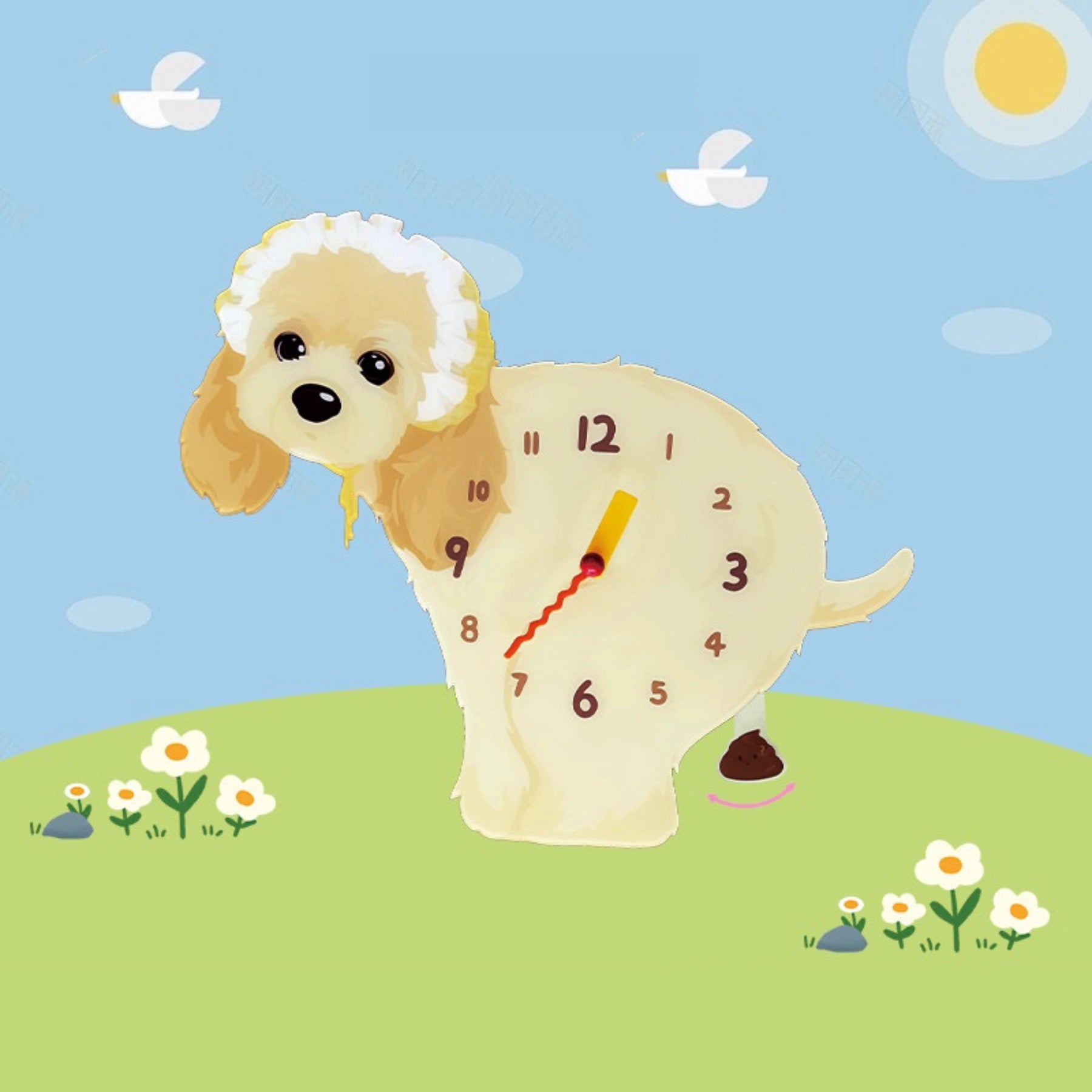 American Cocker Spaniel Dog Clock – Clawk Collection