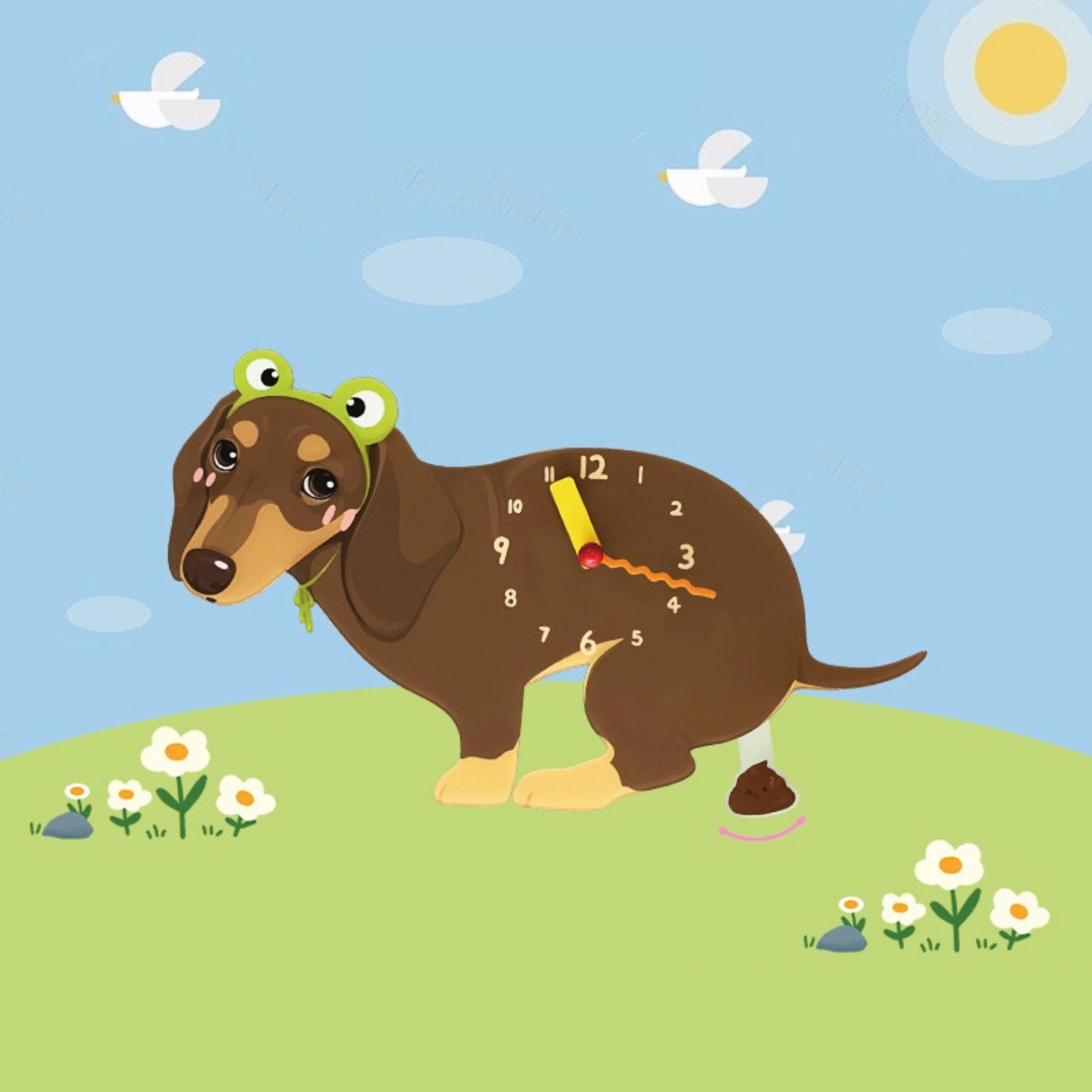 Dachshund Dog Clock – Clawk Collection